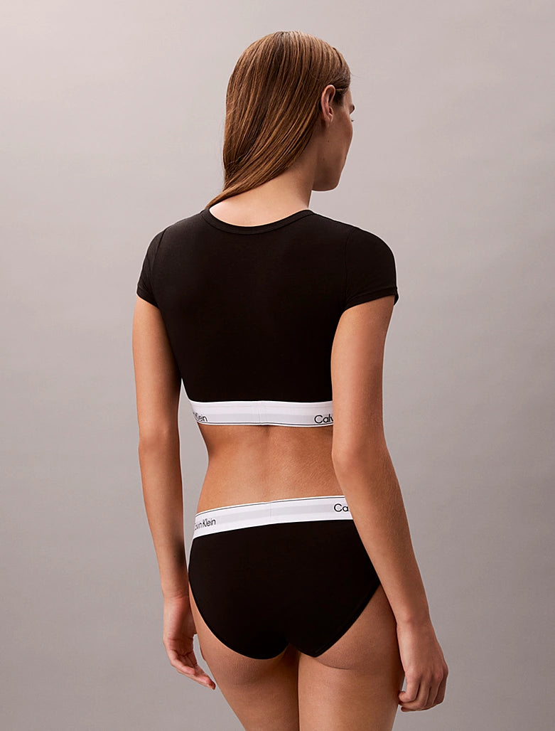 Calvin Klein | Icon Cotton Modal T-Shirt Bralette | Black