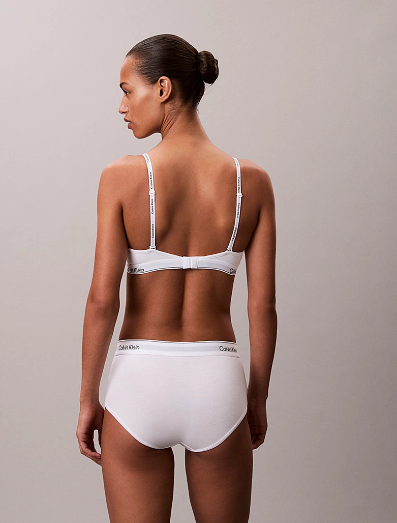 Calvin Klein | Icon Cotton Modal Lightly Lined Demi Bra | White