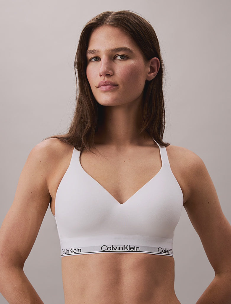 Calvin Klein | Icon Cotton Modal Lift Bralette | White