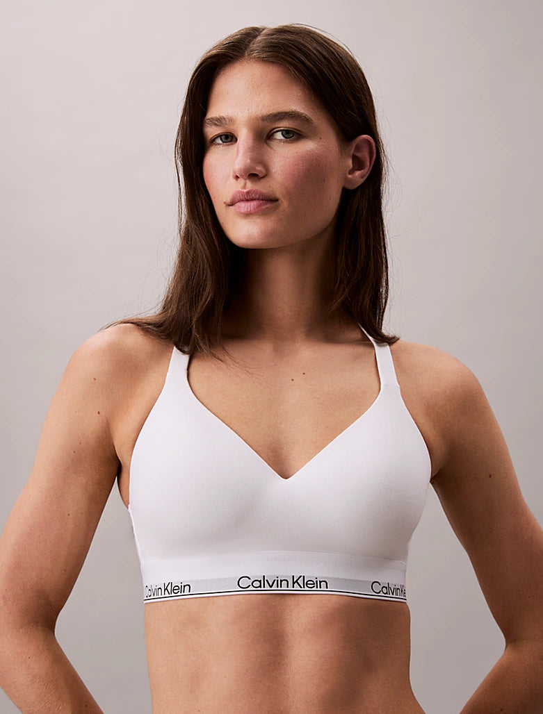 Calvin Klein | Icon Cotton Modal Lift Bralette | White