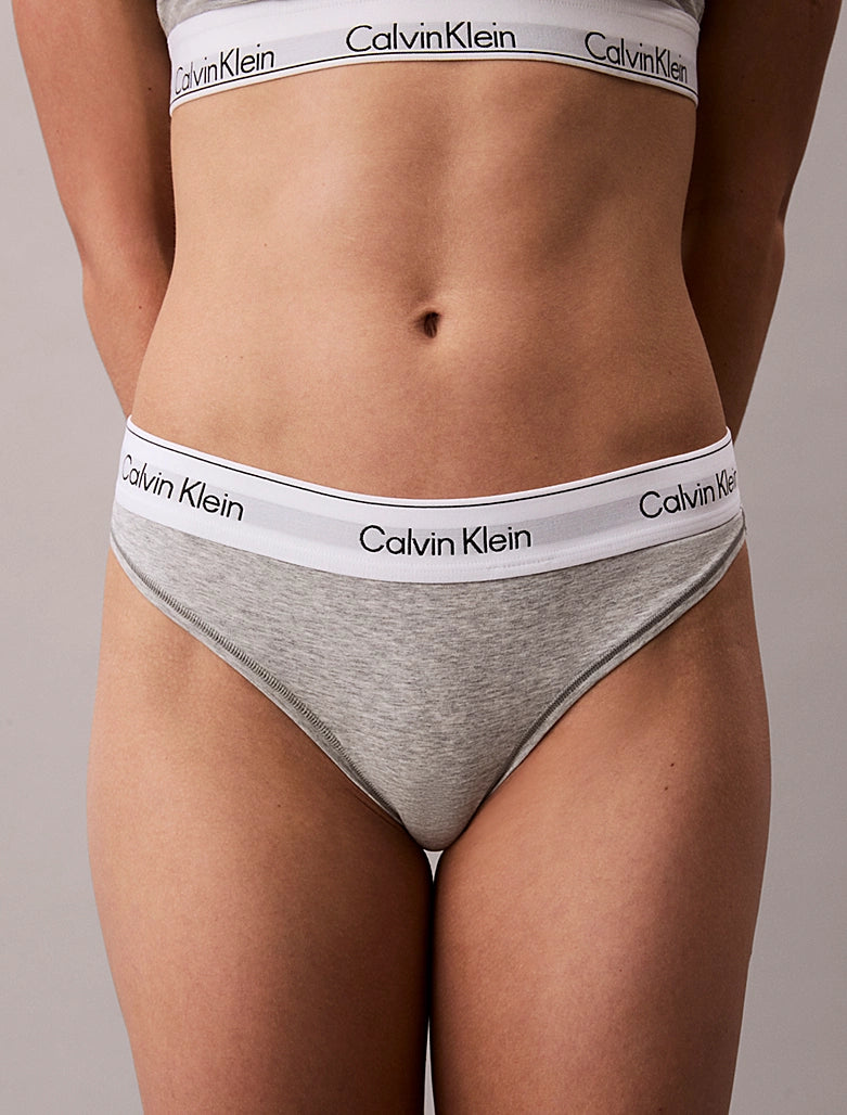 Calvin Klein | Icon Cotton Modal Thong | Grey Heather