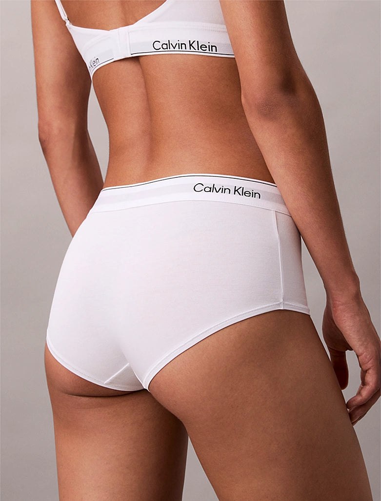 Calvin Klein | Icon Cotton Modal Boy Shorts | White