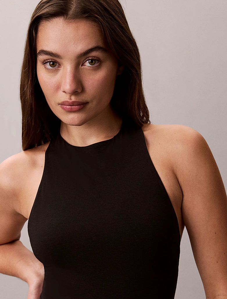 Calvin Klein | Icon Cotton Modal Racerback Bodysuit | Black