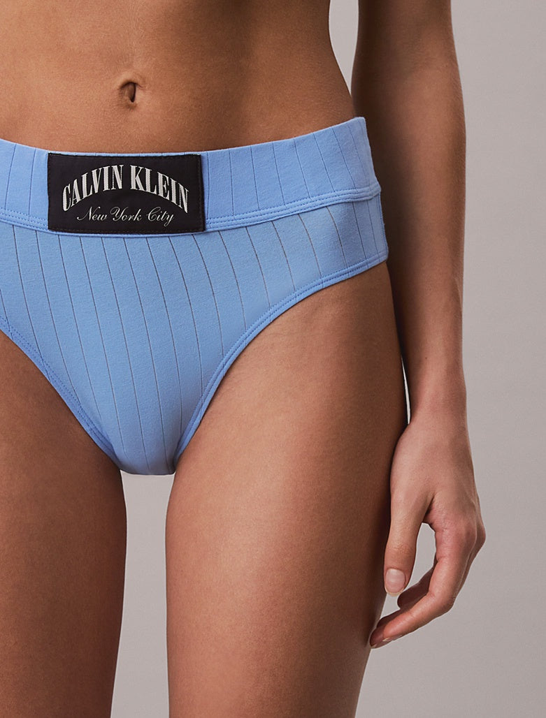 Calvin Klein | Heritage Classic Cotton High Rise Brief | Blue Descent