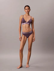 Calvin Klein | Metallic Thong | Vintage Violet
