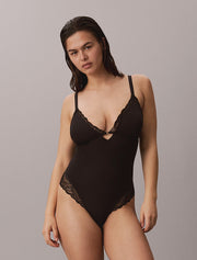 Calvin Klein | Sensual Stretch Lace Soft Moulded Bodysuit | Black
