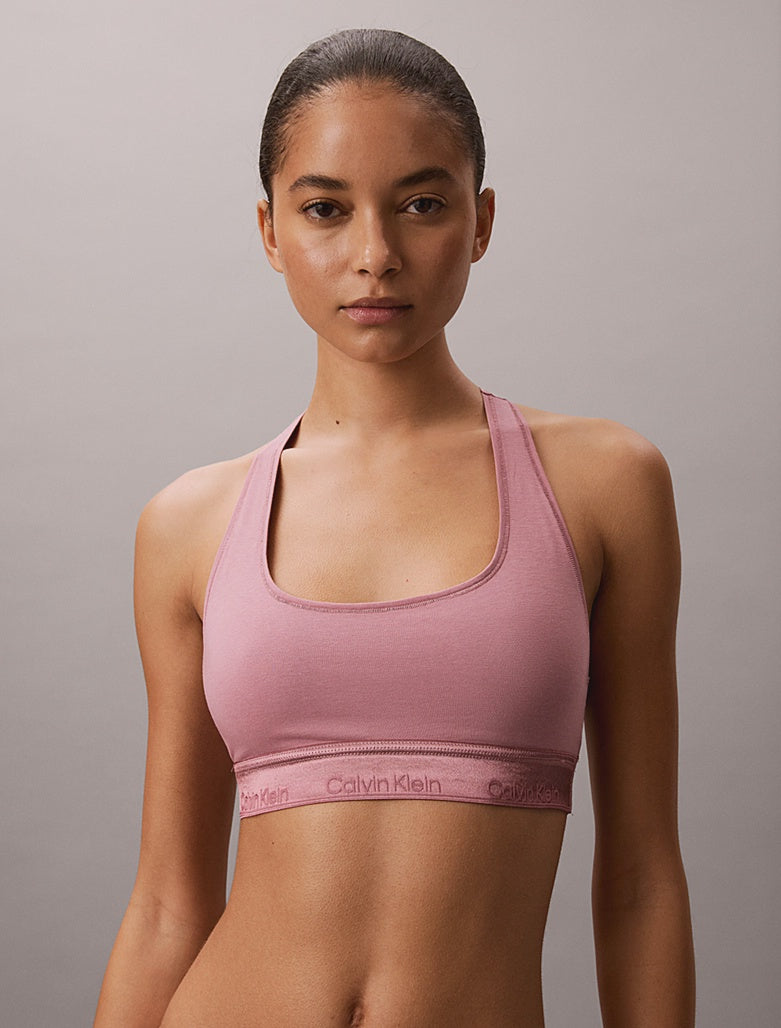 Calvin Klein | Icon Cotton Modal Unlined Bralette | Soft Mauve