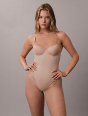 Calvin Klein | Perfectly Fit Lace Shapewear Bodysuit | Cedar