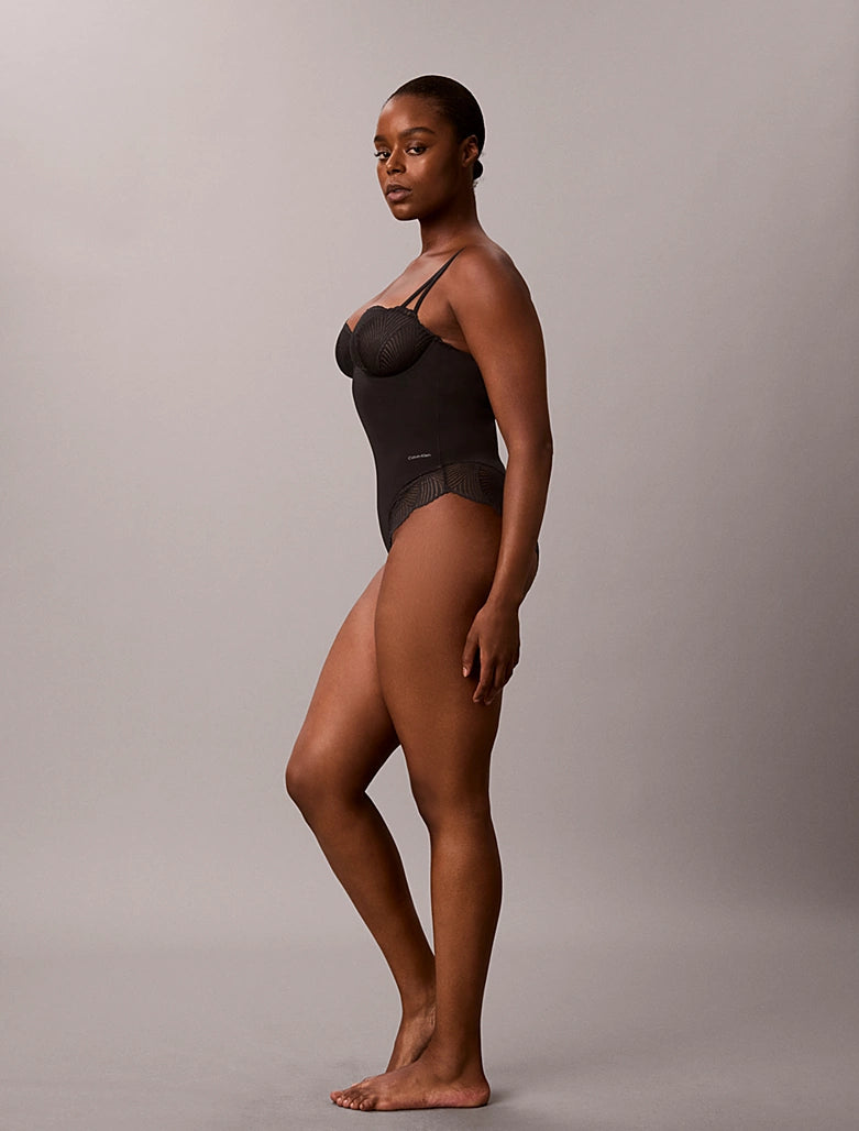 Calvin Klein | Perfectly Fit Lace Shapewear Bodysuit | Black