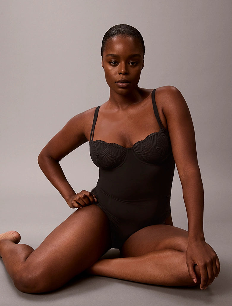 Calvin Klein | Perfectly Fit Lace Shapewear Bodysuit | Black