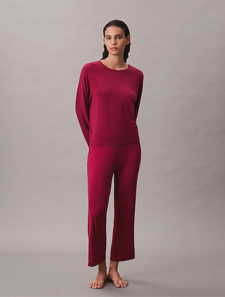 Calvin Klein | Ultra Soft Modal Long Pyjama Set | Beet Red