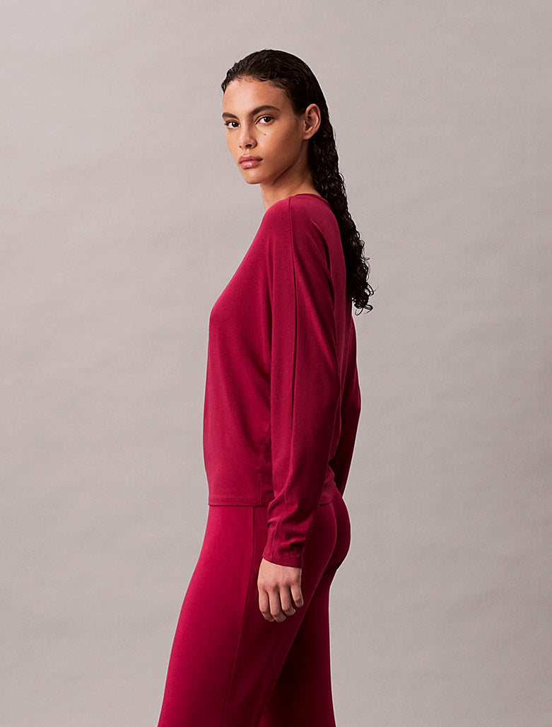 Calvin Klein | Ultra Soft Modal Long Pyjama Set | Beet Red