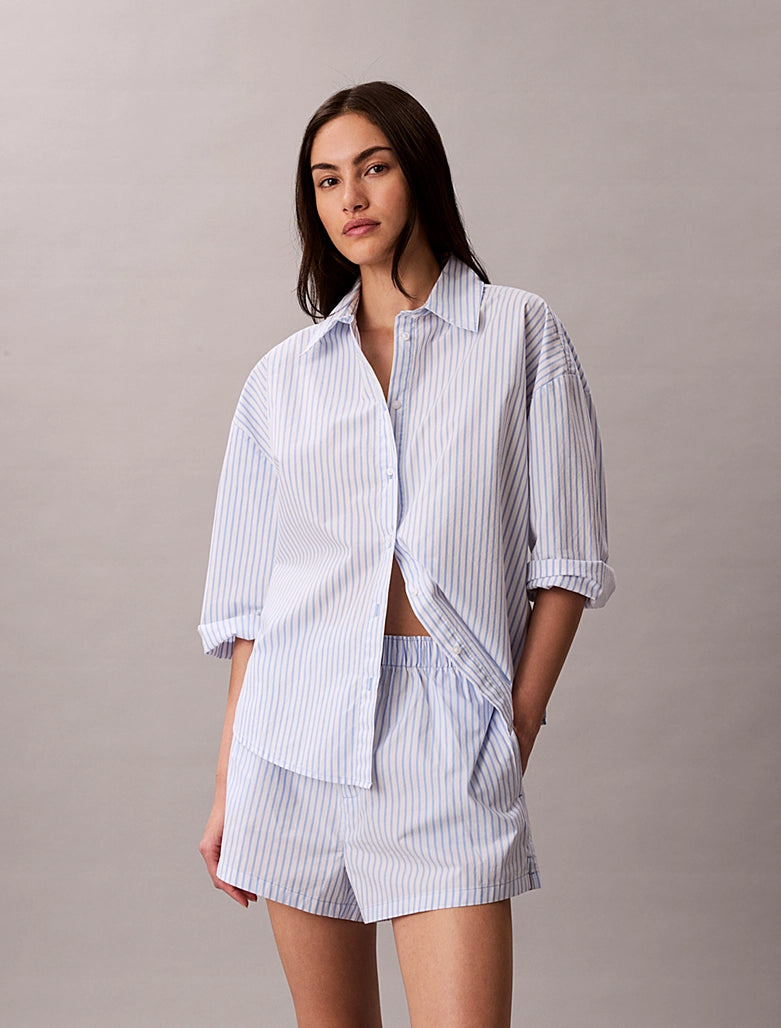 Calvin Klein | Cotton Poplin Pyjama Shorts | Sera Stripe