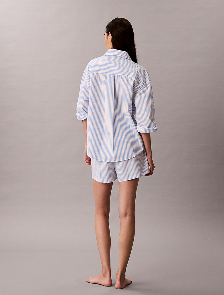Calvin Klein | Cotton Poplin Pyjama Shorts | Sera Stripe