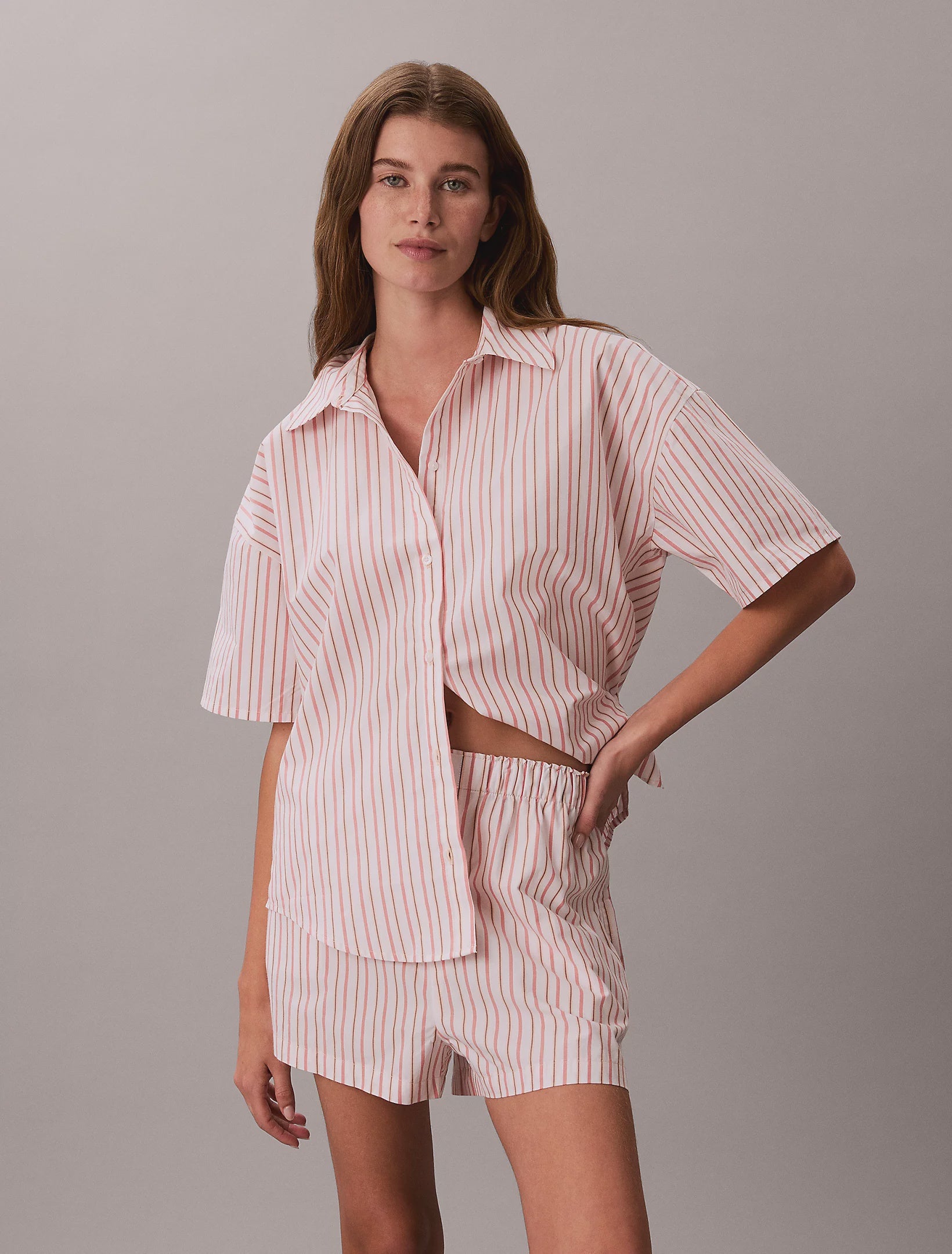 Calvin Klein | PJ Shirt | Aurora Stripe