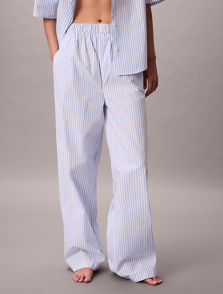 Calvin Klein | Cotton Poplin Pyjama Trousers | Sera Stripe
