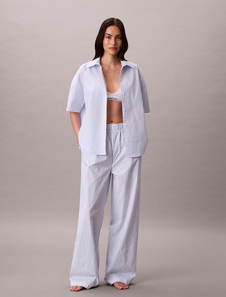 Calvin Klein | Cotton Poplin Pyjama Shirt | Sera Stripe