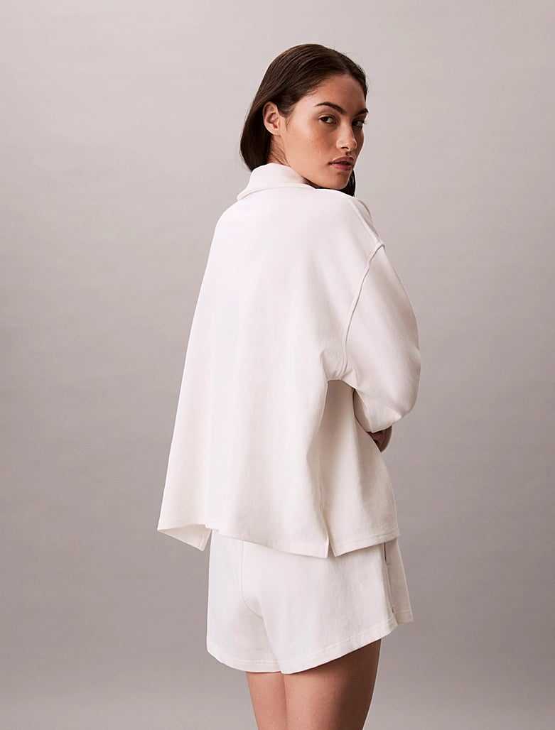 Calvin Klein | Cotton Heritage Logo Long Pyjama Top | Tofu