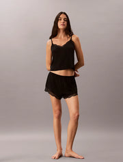 Calvin Klein | Modal Rib Lace Cami Top | Black