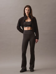 Calvin Klein | Quick-Dry High Rise Flared Gym Leggings | Black