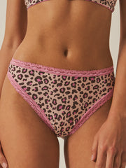 Stripe & Stare | High-Waisted Thong | Liquorice Leopard
