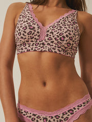 Stripe & Stare | Plunge Bralette | Liquorice Leopard