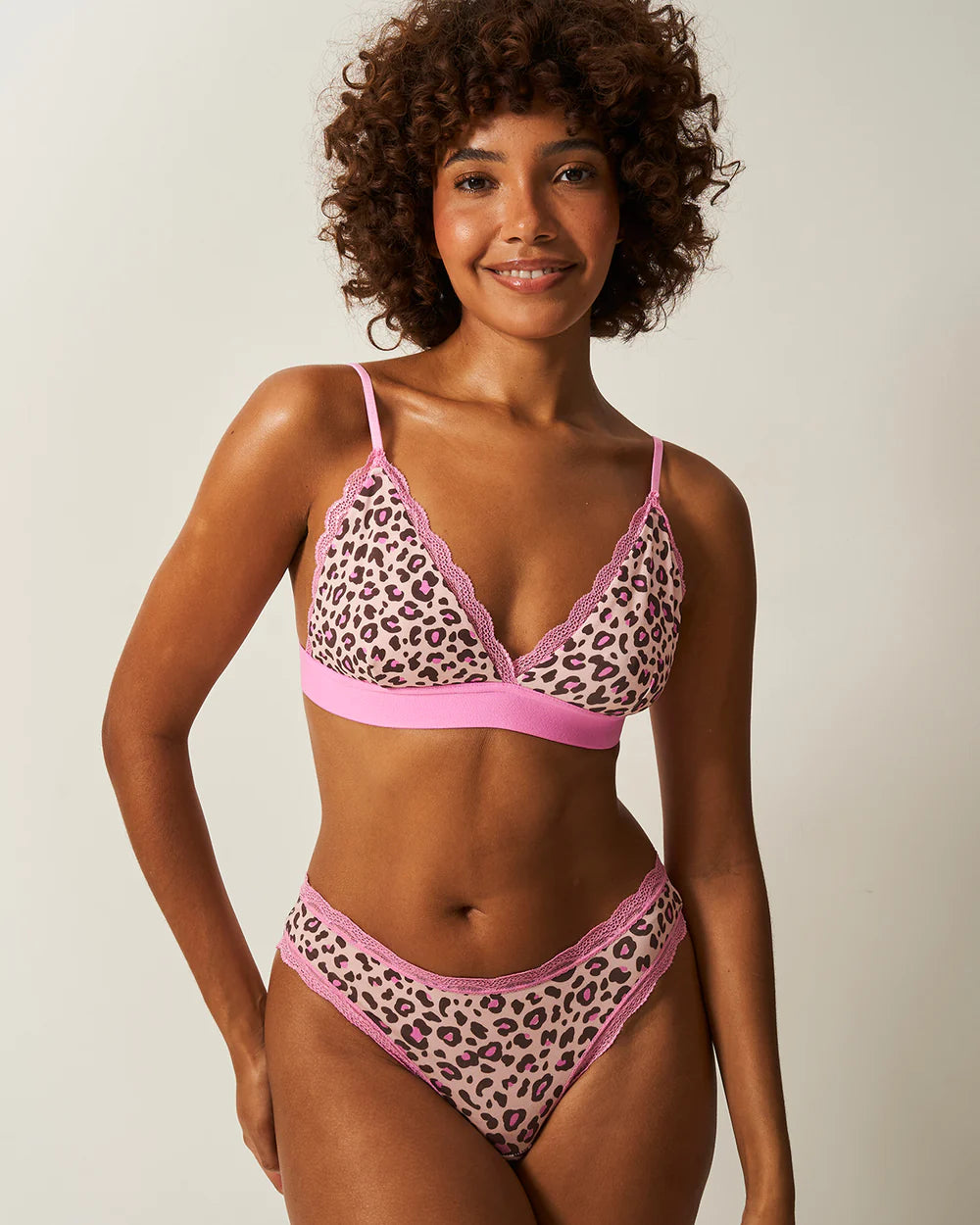 Stripe & Stare | Bralette | Liquorice Leopard