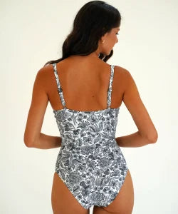 Moontide | Vivian Fuller Cup Twist Swimsuit | White