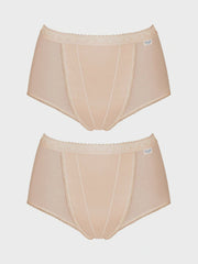 Sloggi | Control Maxi Knickers 2 Pack | Beige