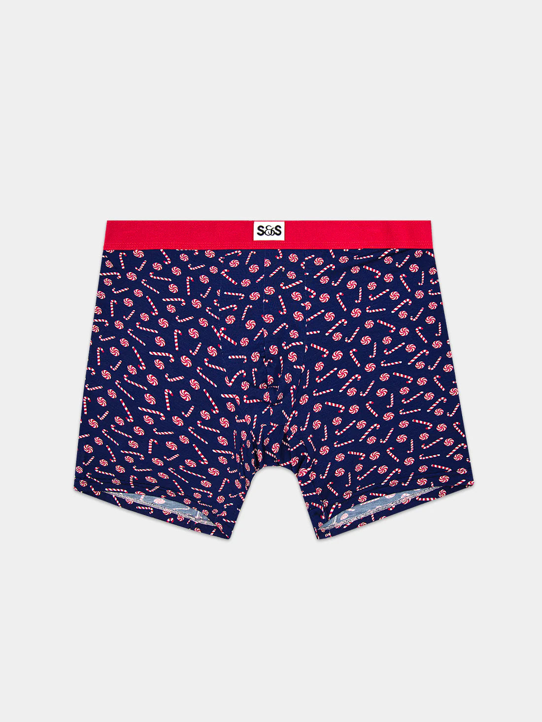 Stripe & Stare | Men's Boxer | Navy Candy Cane Swirl