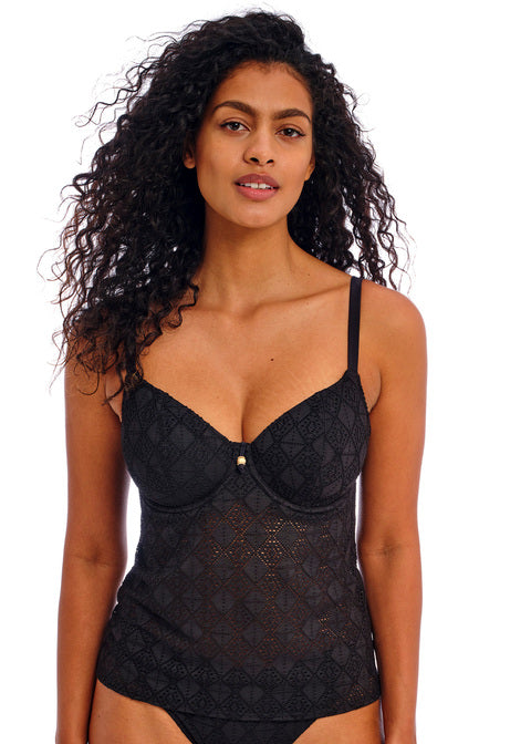 Freya | Nomad Nights Plunge Tankini | Black