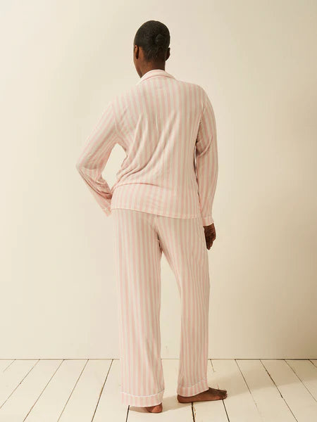 Stripe & Stare | Long Pyjama Set | Candy Pink Stripe