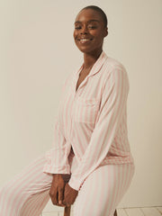 Stripe & Stare | Long Pyjama Set | Candy Pink Stripe