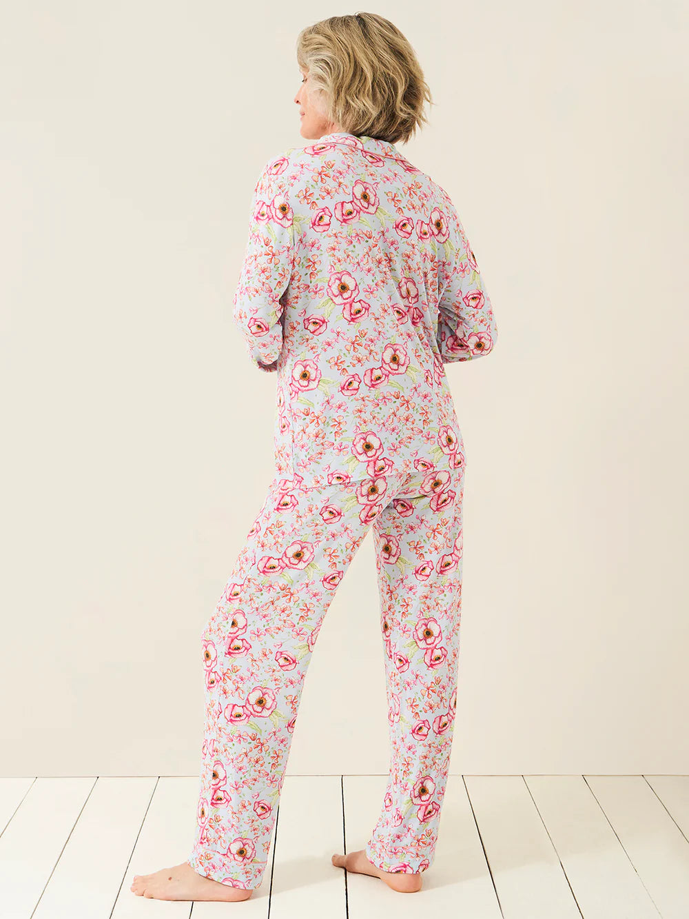 Stripe & Stare | Long Pyjama Set | Poppy Pastel