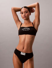 Calvin Klein | Heritage Classic Cotton Bandeau Bralette | Black