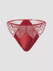 Calvin Klein | CK Black Floral Lace Bikini Brief | Fall Berry