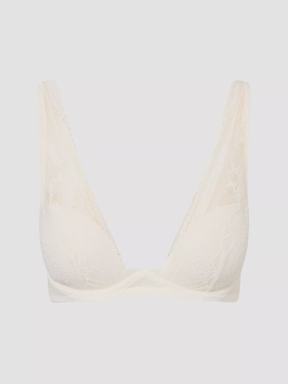 Calvin Klein | Lightly Lined Plunge Bra | Ivory