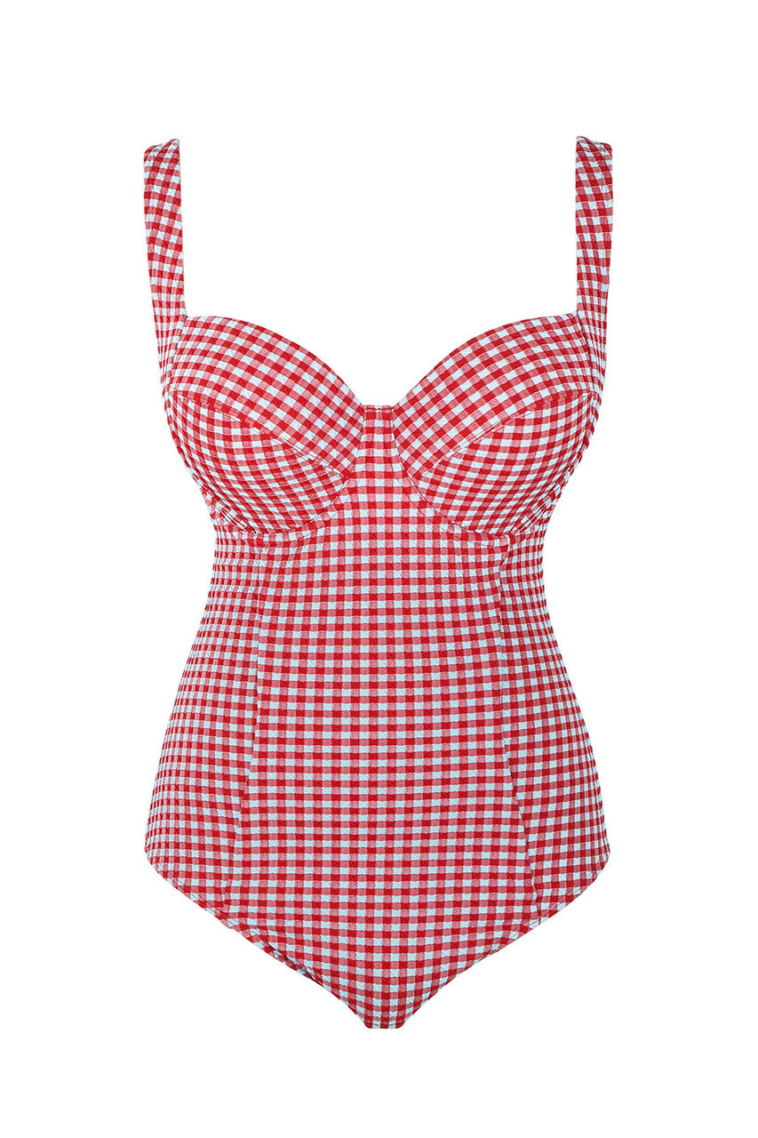 Panache | Paloma Balcony Swimsuit | Red Gingham