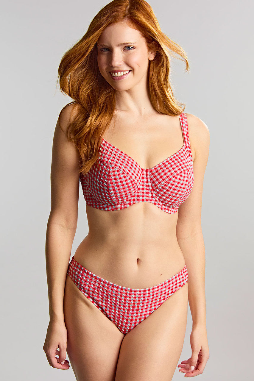 Panache | Olivia Classic Bikini Bottoms | Red Gingham