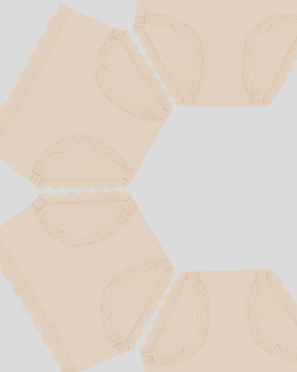 Stripe & Stare | High Rise Four Pack | Sand