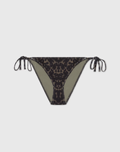 Load image into Gallery viewer, Calvin Klein | CK Monogram Tie Side Bikini | Leopard Olive
