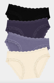 Stripe & Stare | The Original Knicker Four Pack | Night Fog
