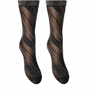 Trasparenze | Valzer Knee High Socks | Black