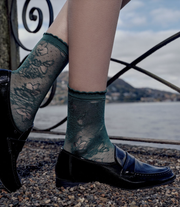 Trasparenze | Argo Ankle Socks | Petrolio