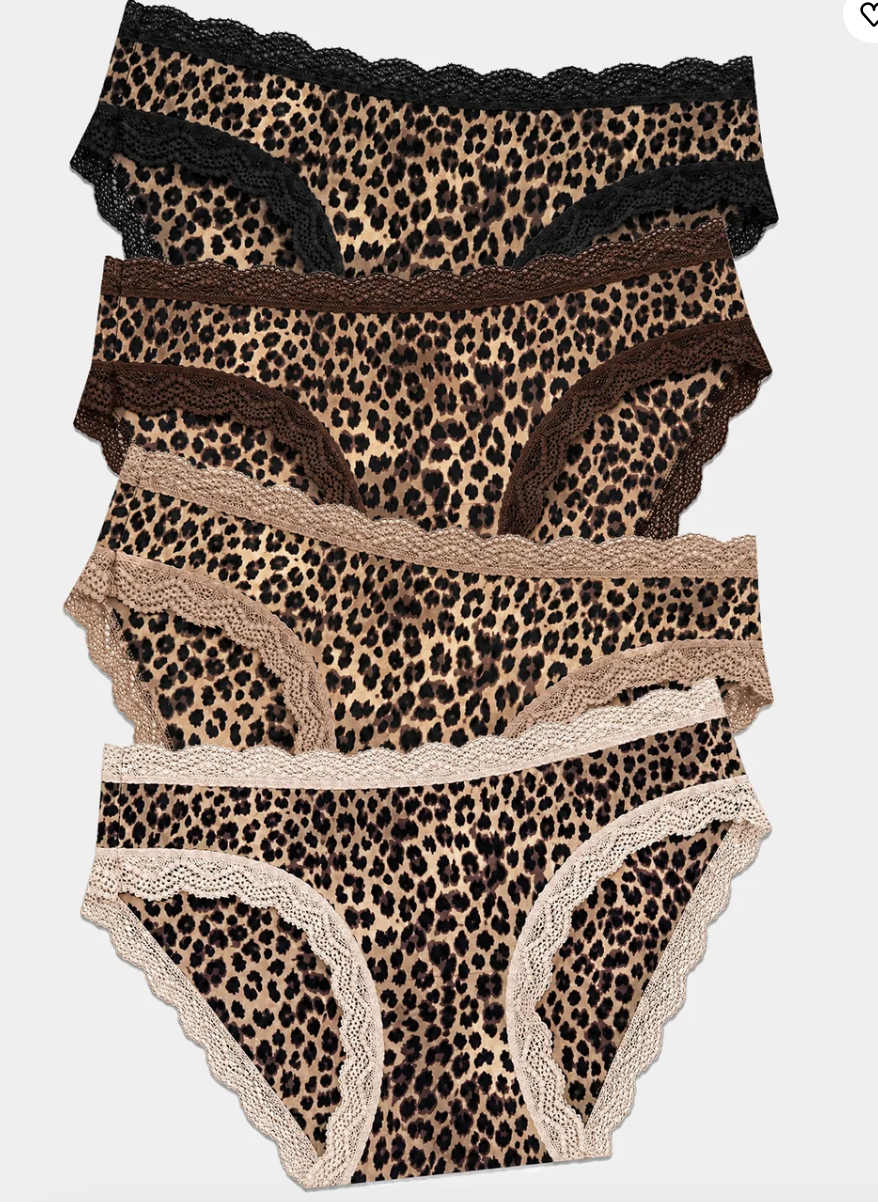 Stripe & Stare | Knicker Four Pack | True Leopard