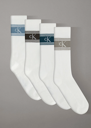 Calvin Klein |4 Pack Logo Crew Socks Gift set | Multi color