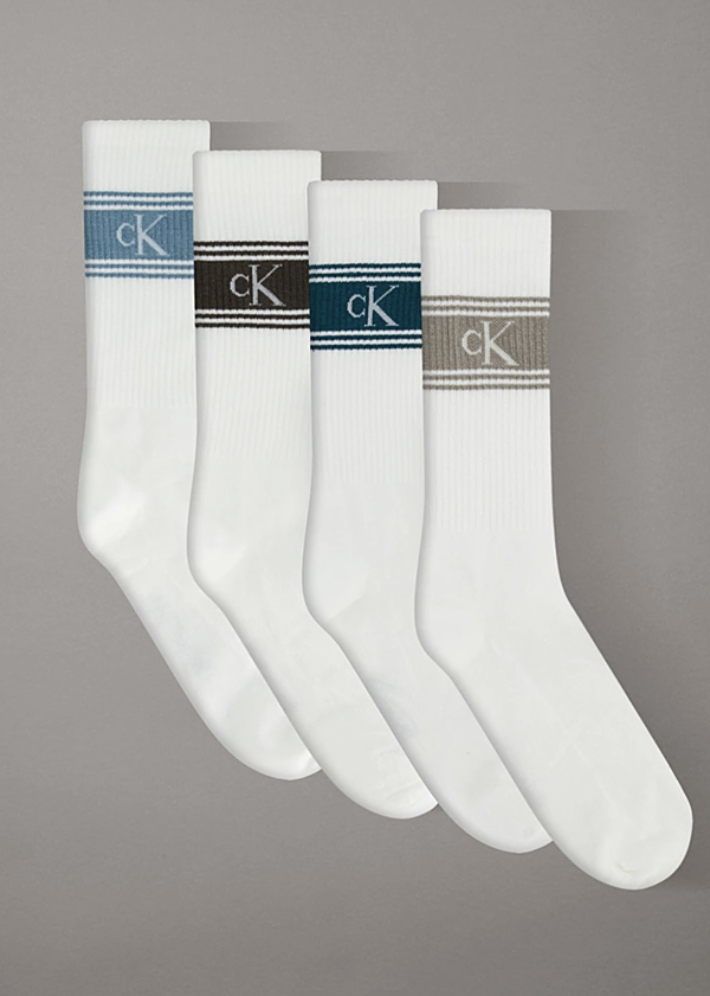 Calvin Klein |4 Pack Logo Crew Socks Gift set | Multi color