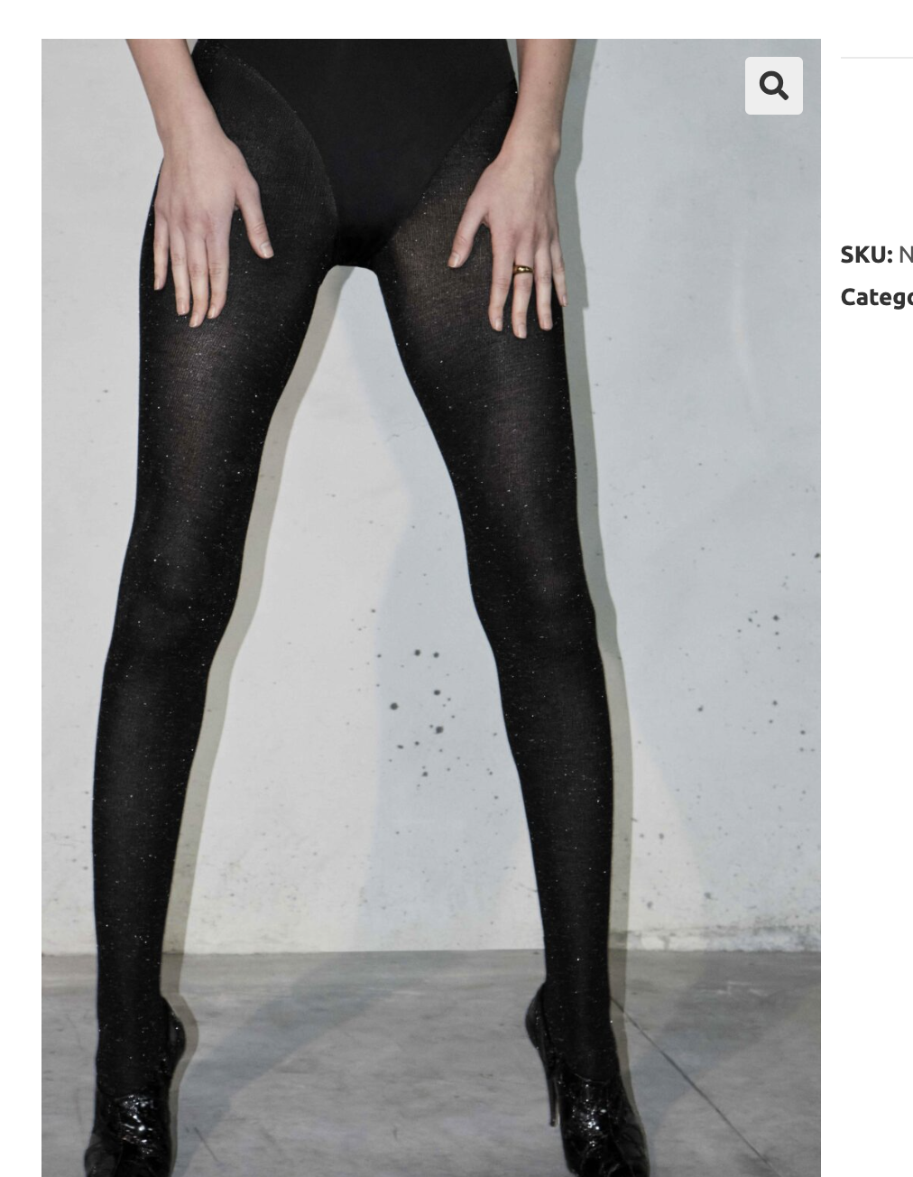 Trasparenze | Lightning Tights | Nero
