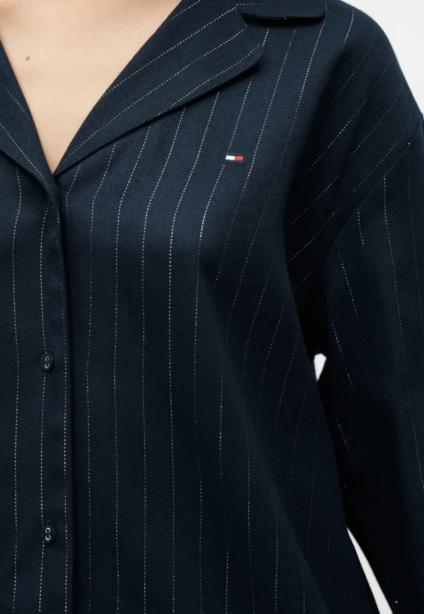 Tommy Hilfiger | Lurex LS Shirt Flannel Set | Navy