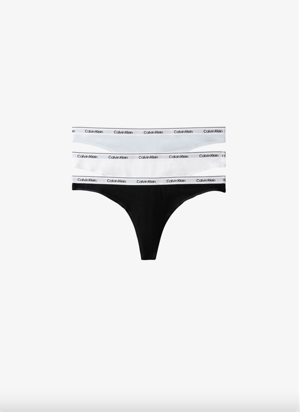 Calvin Klein | 3 Pack Thong | Black/ Classic White/Plein Air